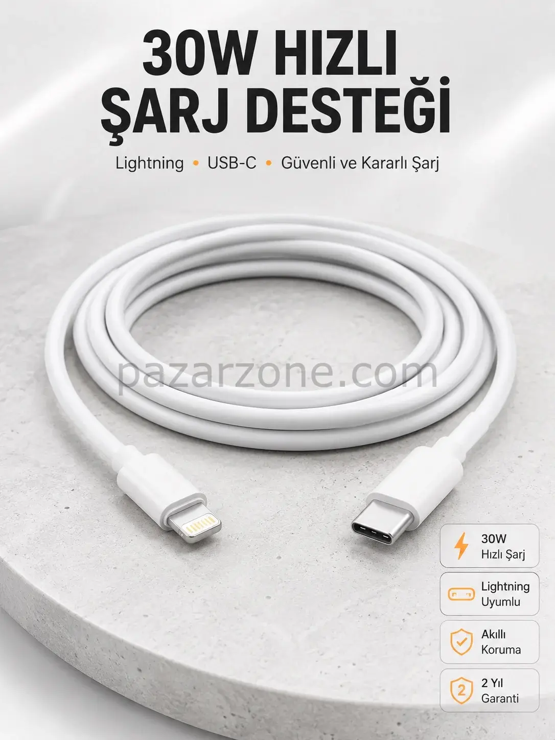 IOS Tüm Serilerle Uyumlu 30W Hızlı Şarj Aleti 11 12 13 14/Pro Max Mini Plus