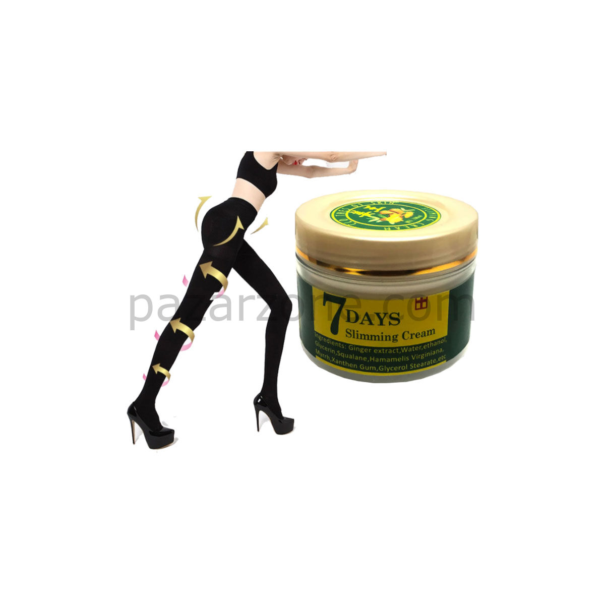 7Days Slimming Krem 100 ml Krem + S-M Beden Süper Akıllı Mikro Kapsüllü Tayt