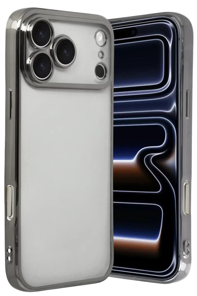Newface Apple iPhone 17 Pro Max Razer Lensli Silikon - Titan Gri