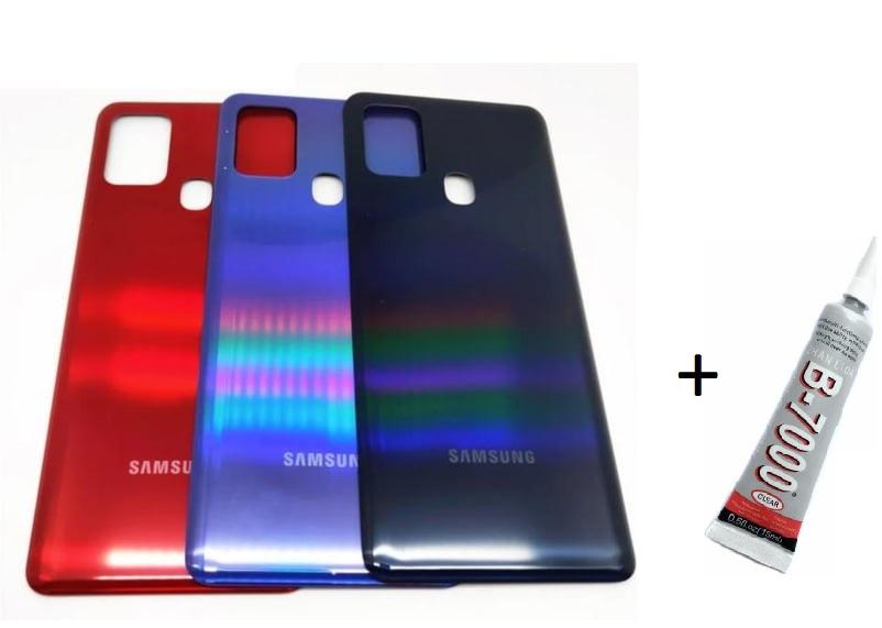 SAMSUNG A21S A217 Arka Batarya Pil Kapağı SİYAH (B