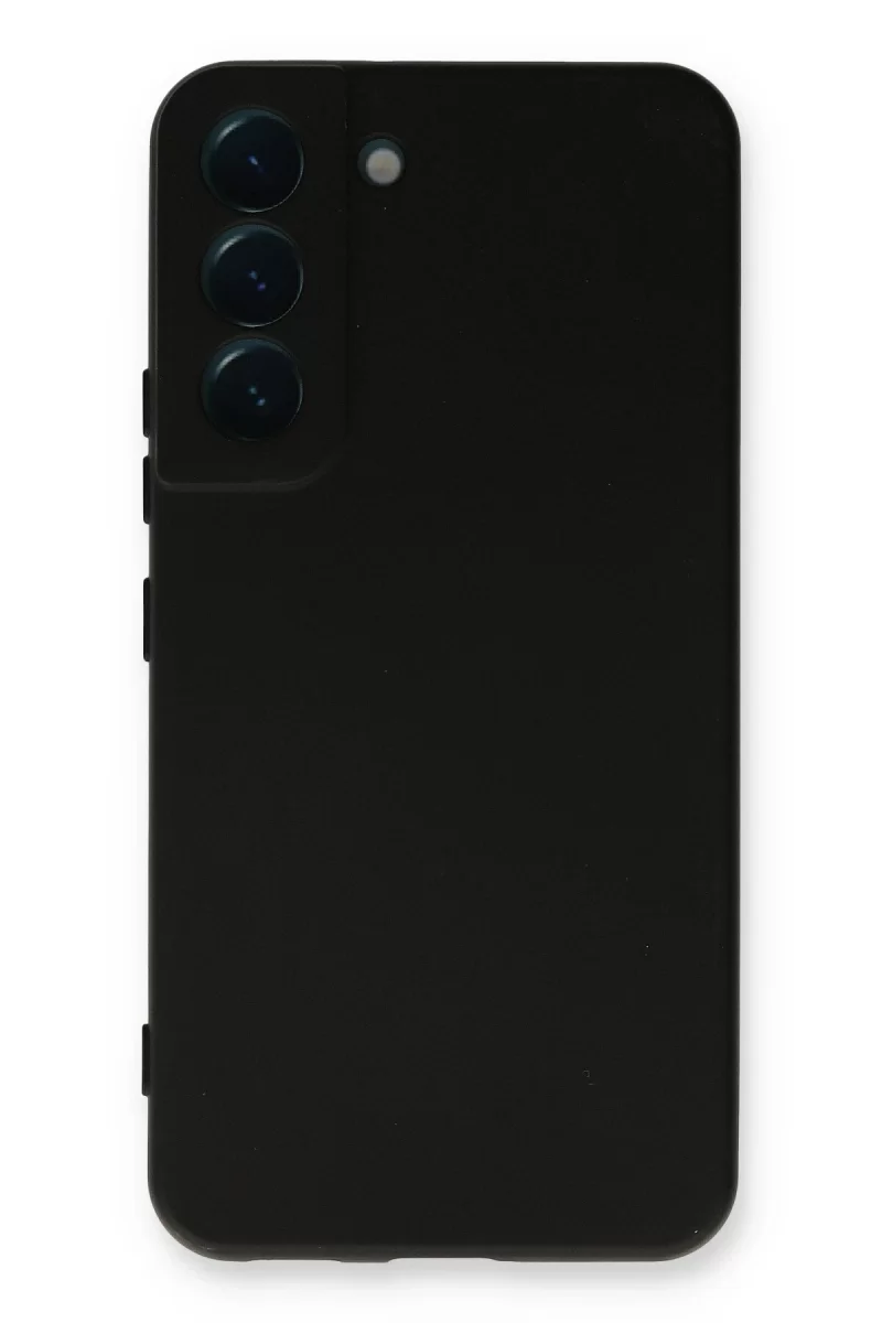 Newface Samsung Galaxy S22 Plus Kılıf Nano içi Kadife Silikon - Siyah
