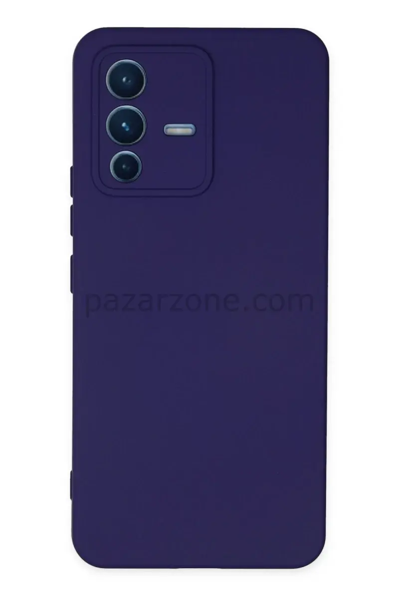 Newface Vivo V23 5G Kılıf Nano içi Kadife Silikon - Mor