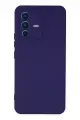 Newface Vivo V23 5G Kılıf Nano içi Kadife Silikon - Mor