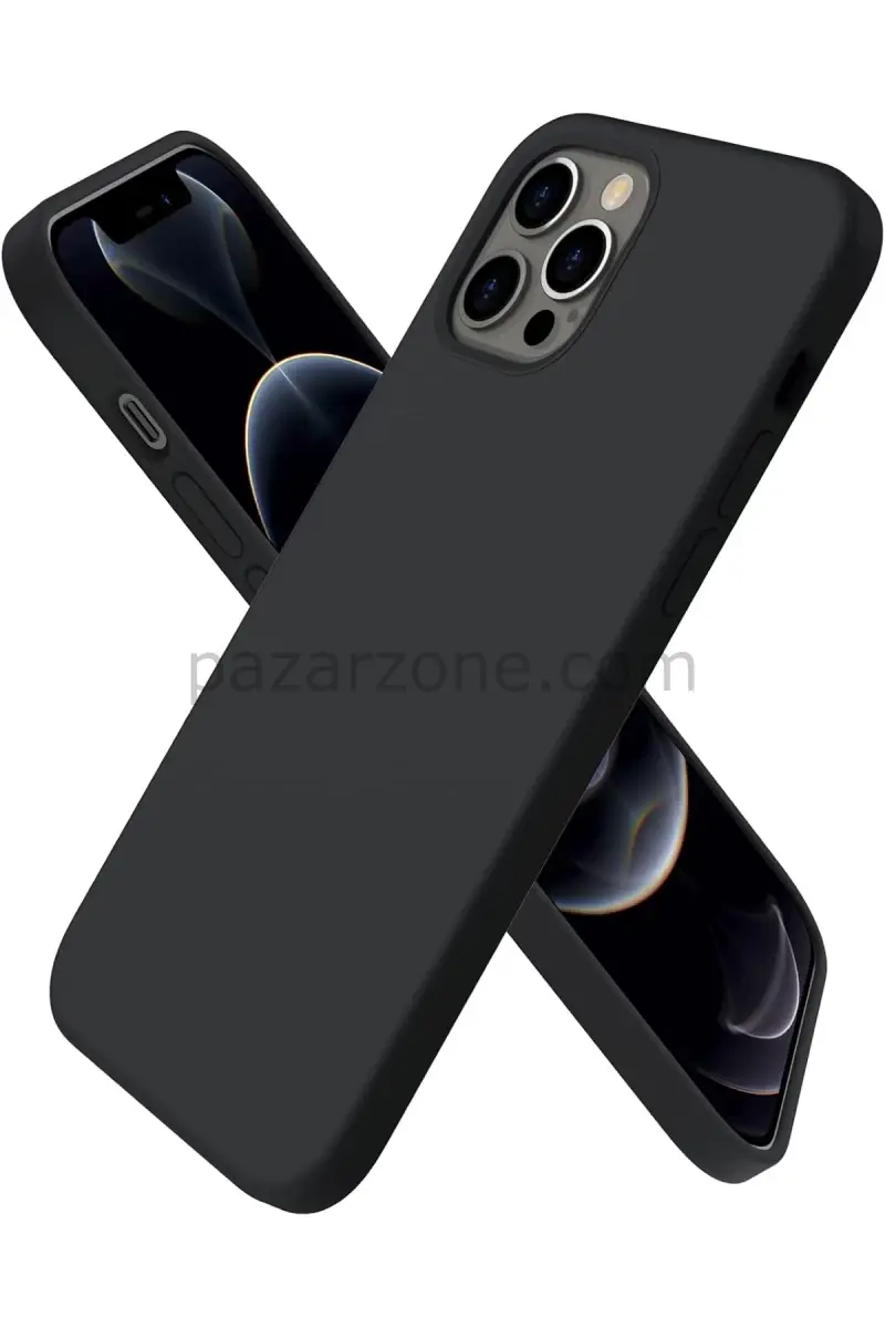 Newface Apple iPhone 12 Pro Kılıf First Silikon - Siyah