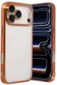Newface Apple iPhone 17 Pro Razer Lensli Silikon - Turuncu