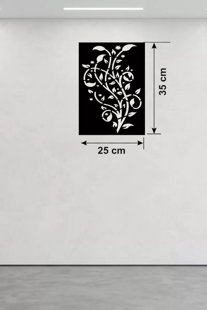 Tavus Kuşu ve Doğa Temalı Ahşap Duvar Tablosu - 25x35 cm Lazer Kesim Pano
