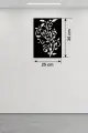 Tavus Kuşu ve Doğa Temalı Ahşap Duvar Tablosu - 25x35 cm Lazer Kesim Pano