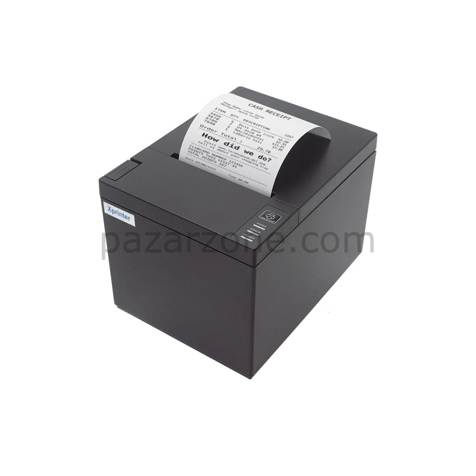 XPRINTER XP-Q807K, Termal, Masaüstü, Fiş Yazıcı,  230mm/s Hız, 80mm Kağıt, 203 DPI, Otomatik Kesici, Ethernet, USB