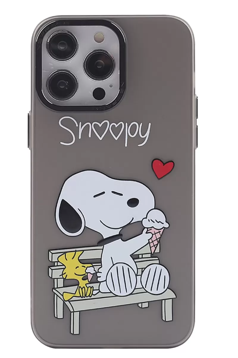Newface Apple iPhone 14 Pro Max Kılıf Prada Desenli Kapak - Prada Siyah - 2