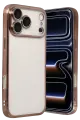 Newface Apple iPhone 17 Pro Razer Lensli Silikon - Çöl Titanyum