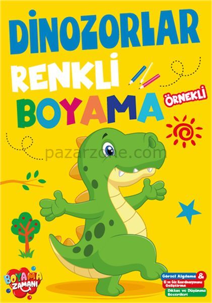 Renkli Boyama Dinozorlar