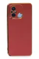 Newface Xiaomi Redmi 12C Kılıf Volet Silikon - Kırmızı