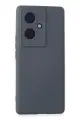 Newface Vivo V29 Lite Kılıf Nano içi Kadife Silikon - Gri