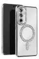 Newface Samsung Galaxy A15 4G Joke Simli Magneticsafe Kılıf - Gümüş