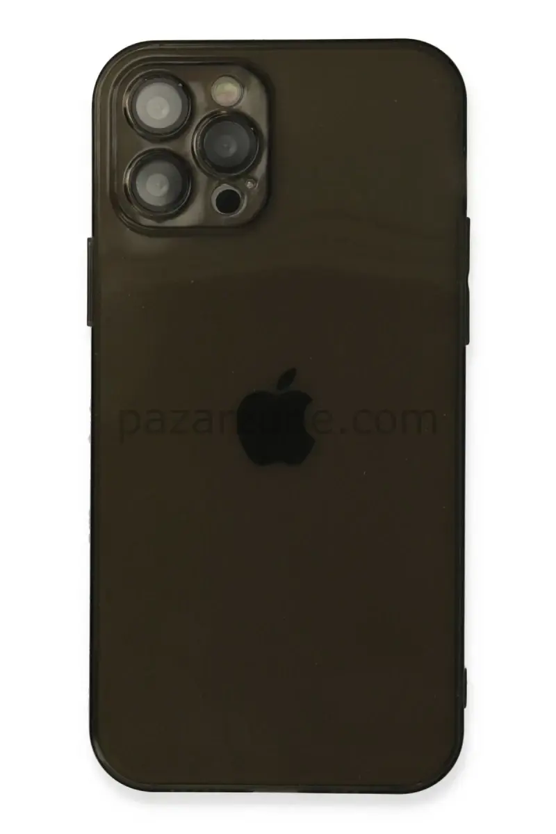 Newface Apple iPhone 12 Pro Kılıf Fly Lens Silikon - Siyah