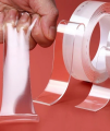 2 Metre X 3 Cm Şeffaf Güçlü Nano Çift Taraflı Silikon Jel Yapıştırıcı Bant