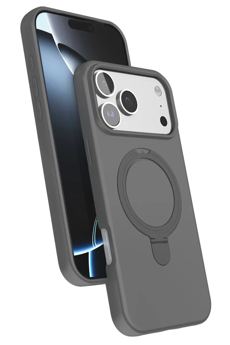 Newface Apple iPhone 17 Pro Max Regal Magsafe Standlı Kapak - Titan Gri