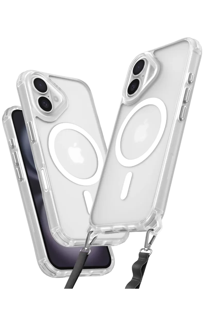 Newface Apple iPhone 16 Plus Kılıf Enka Magsafe Silikon Kılıf - Şeffaf