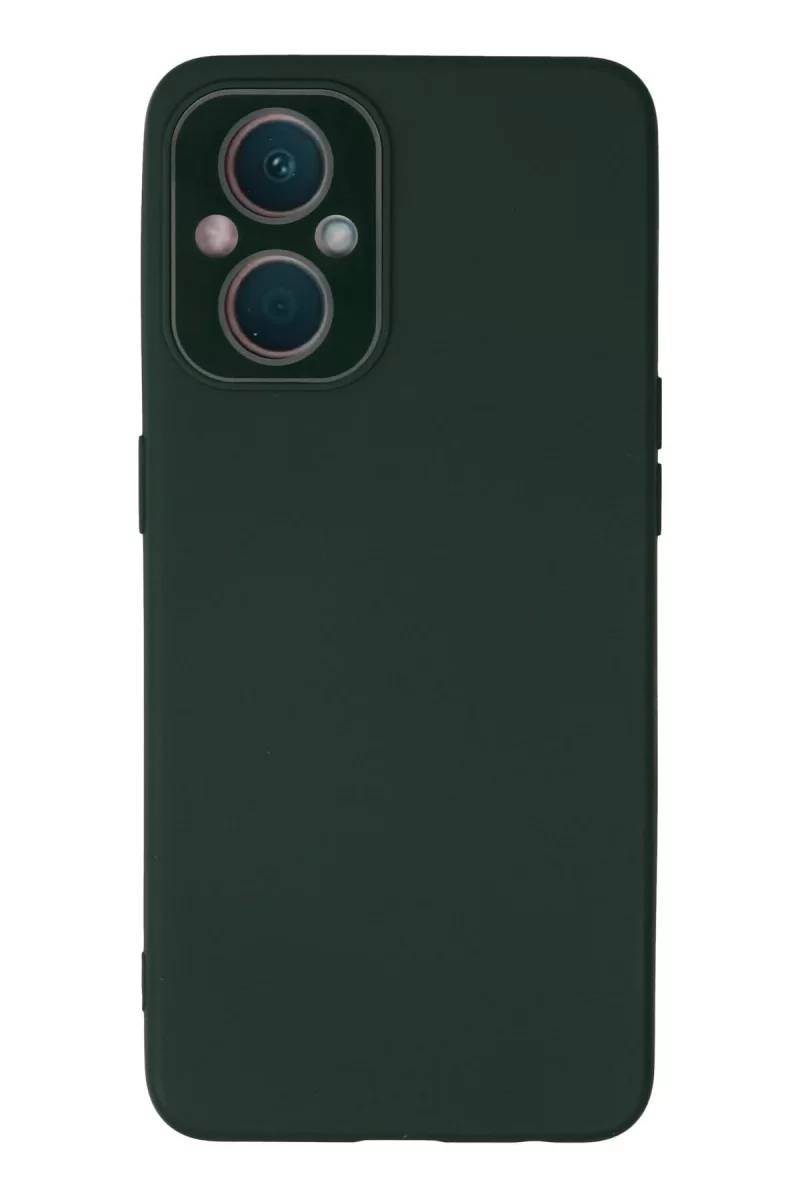 Newface Oppo Reno 7 Lite Kılıf Lansman Glass Kapak - Koyu Yeşil