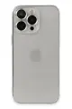 Newface Apple iPhone 13 Pro Max Kılıf Luko Lens Silikon - Gümüş