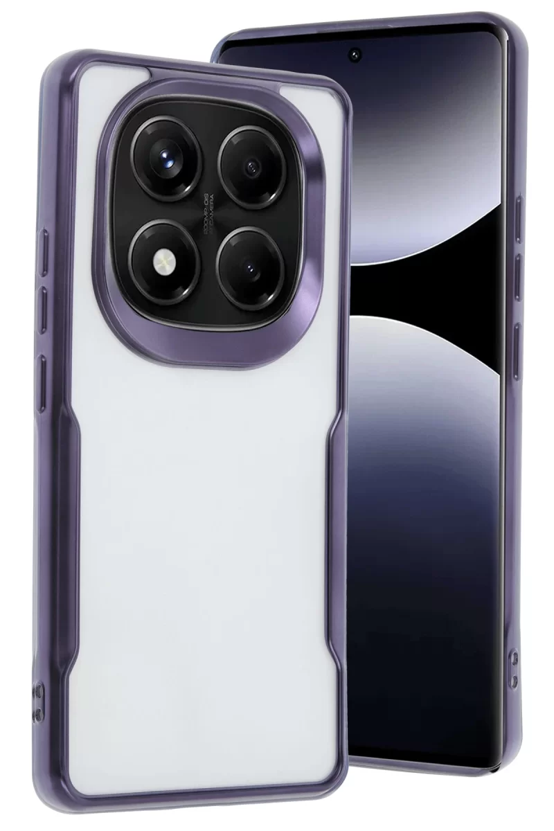 Newface Xiaomi Redmi Note 14 Pro Plus Kılıf Boyi Silikon Kapak - Derin Mor