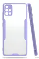 Newface Samsung Galaxy A71 Kılıf Platin Silikon - Lila