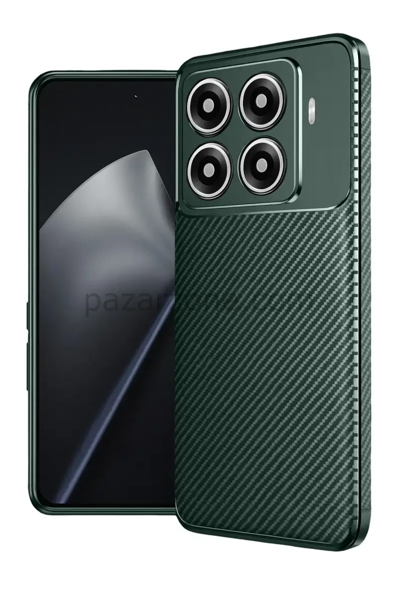 Newface Xiaomi Mi 15T Pro Auto Focus Karbon Kapak - Koyu Yeşil
