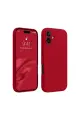 Newface Apple iPhone 16 Plus Kılıf First Silikon - Kırmızı