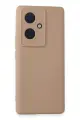 Newface Vivo V29 Lite Kılıf Nano içi Kadife Silikon - Pudra