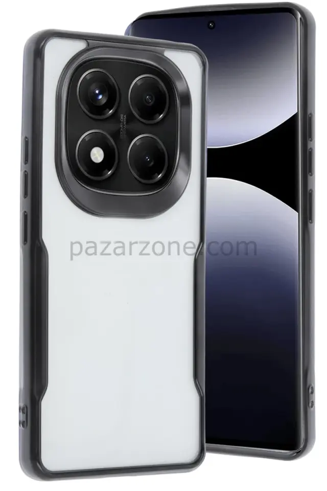 Newface Xiaomi Redmi Note 14 Pro Plus Kılıf Boyi Silikon Kapak - Siyah