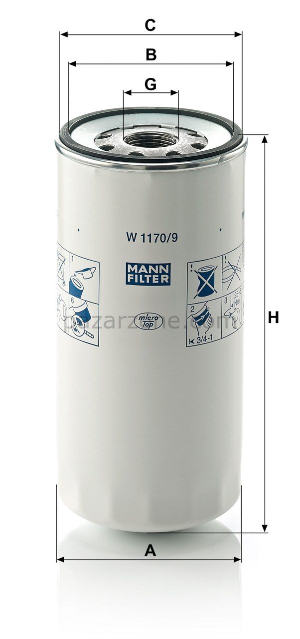 Yağ Filtresi W 1170/9