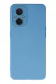 Newface Oppo Reno 7 Lite Kılıf Lansman Glass Kapak - Mavi