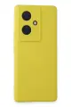Newface Vivo V29 Lite Kılıf Nano içi Kadife Silikon - Sarı