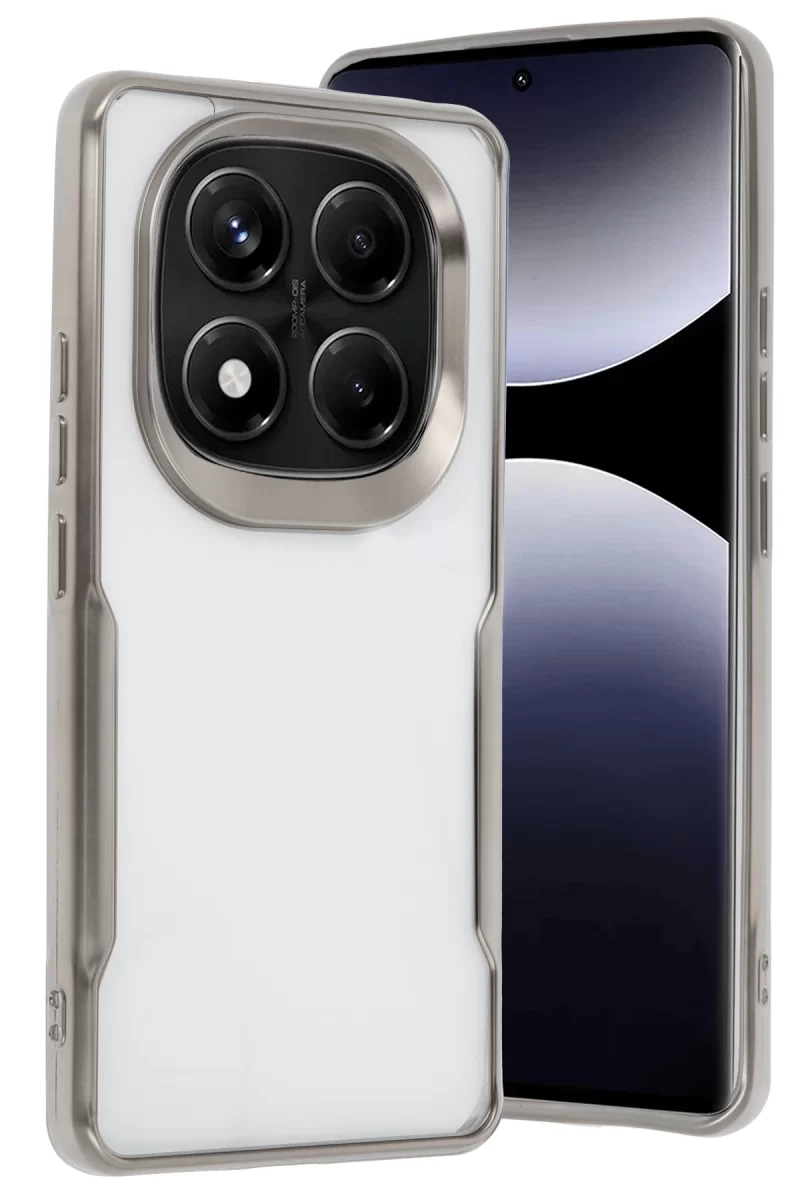 Newface Xiaomi Redmi Note 14 Pro Plus Kılıf Boyi Silikon Kapak - Titan Gri