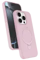 Newface Apple iPhone 14 Pro Max Regal Magsafe Standlı Kapak - Açık Pembe