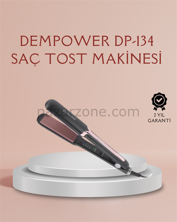 DP-134 Tost Saç Şekillendirici – Hızlı Isınan, Kalıcı ve Belirgin Dalgalar İçin İdeal