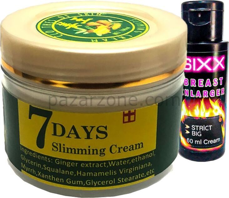7days Slimming Vücut Bakım Fitkremi + Sıxx Göğüsşekillendirici Krem 60 ml
