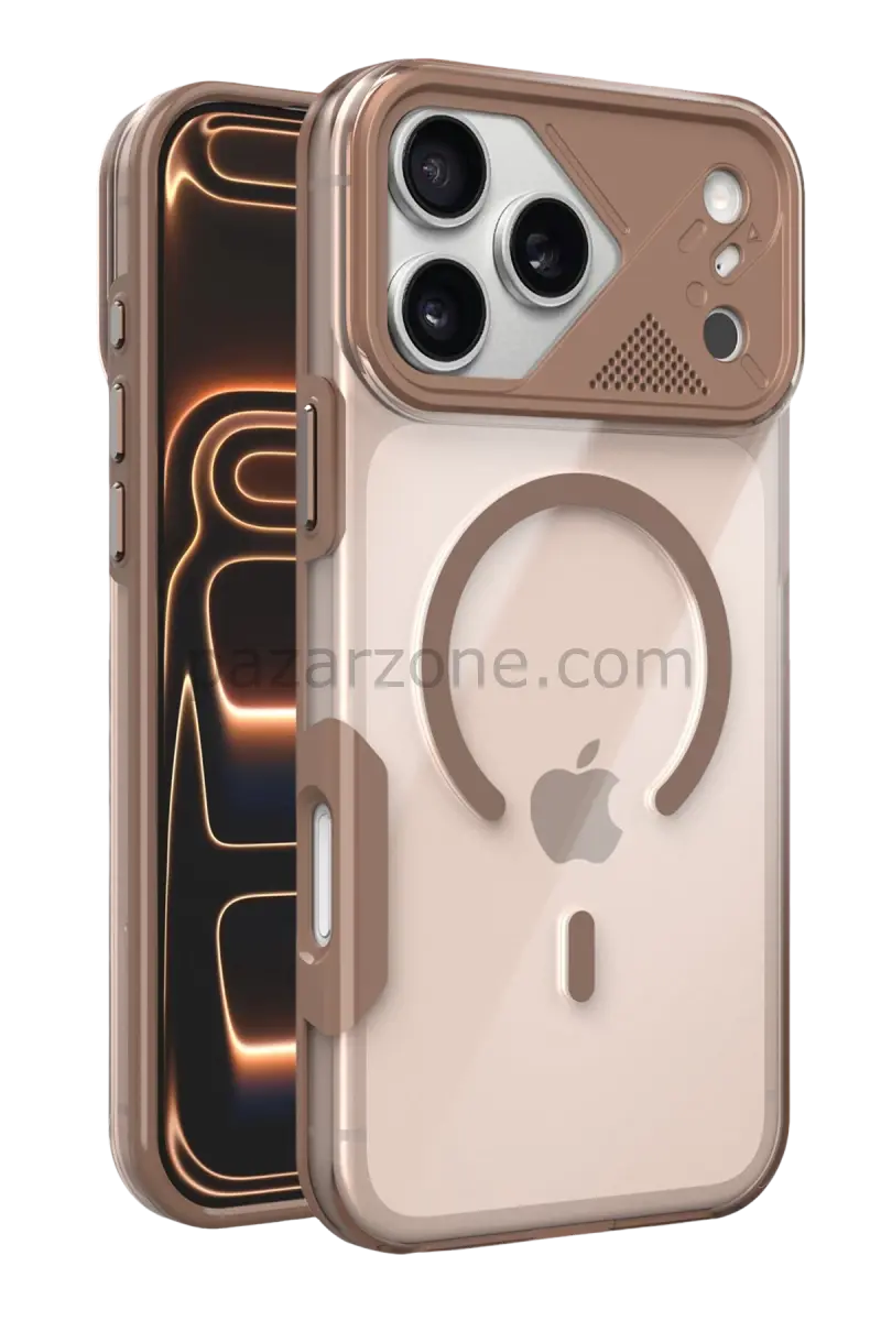 Joko Apple iPhone 17 Pro Max Zinko Magsafe Kapak - Çöl Titanyum