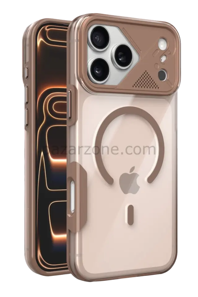 Joko Apple iPhone 17 Pro Max Zinko Magsafe Kapak - Çöl Titanyum