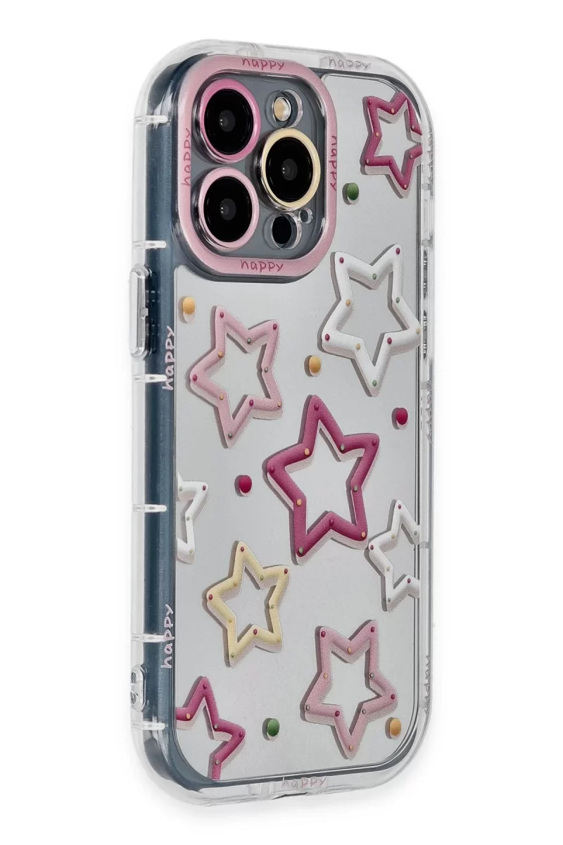 Newface Apple iPhone 14 Pro Max Kılıf Reflexion Desenli Kapak - Desen 3