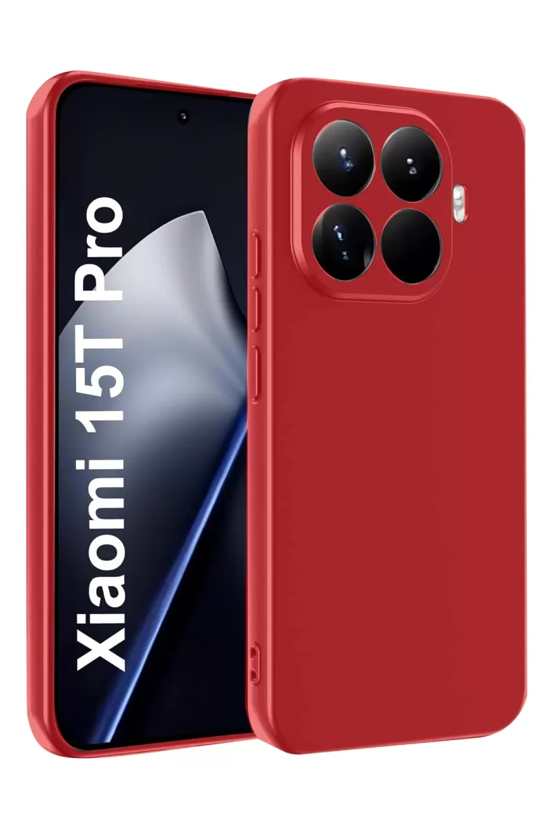 Newface Xiaomi Mi 15T Pro First Silikon - Kırmızı