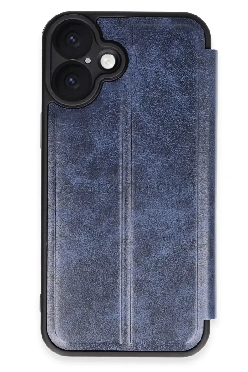 Newface Apple iPhone 16 Plus Kılıf Flip Cover - Lacivert