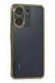 Newface Xiaomi Redmi 13C Kılıf Razer Lensli Silikon - Gold