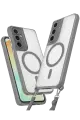 Newface Samsung Galaxy S25 Kılıf Enka Magsafe Silikon Kılıf - Titan Gri