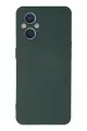 Newface Oppo Reno 7 Lite Kılıf Nano içi Kadife Silikon - Koyu Yeşil