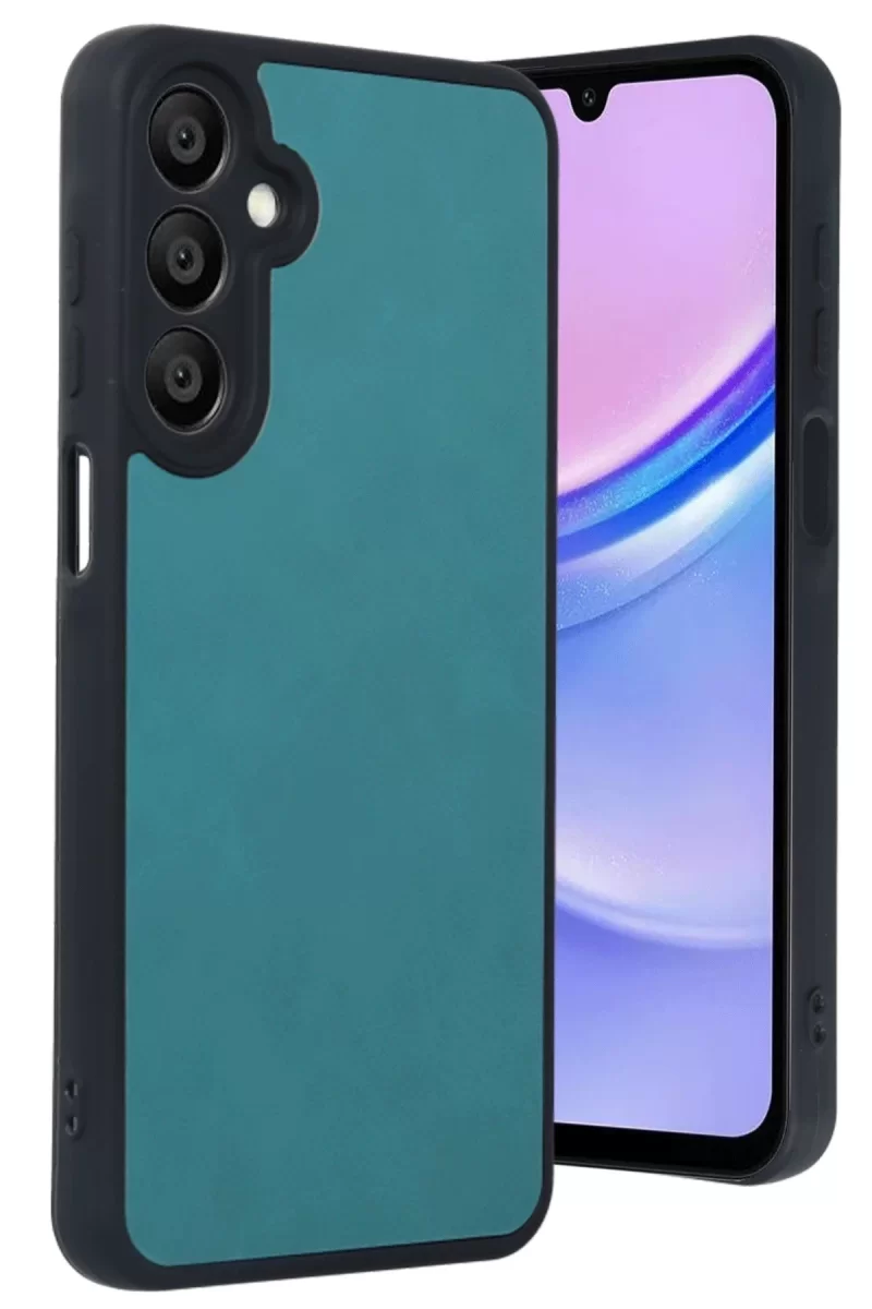 Newface Samsung Galaxy A15 4G Kılıf Aras Deri Kapak - Açık Yeşil