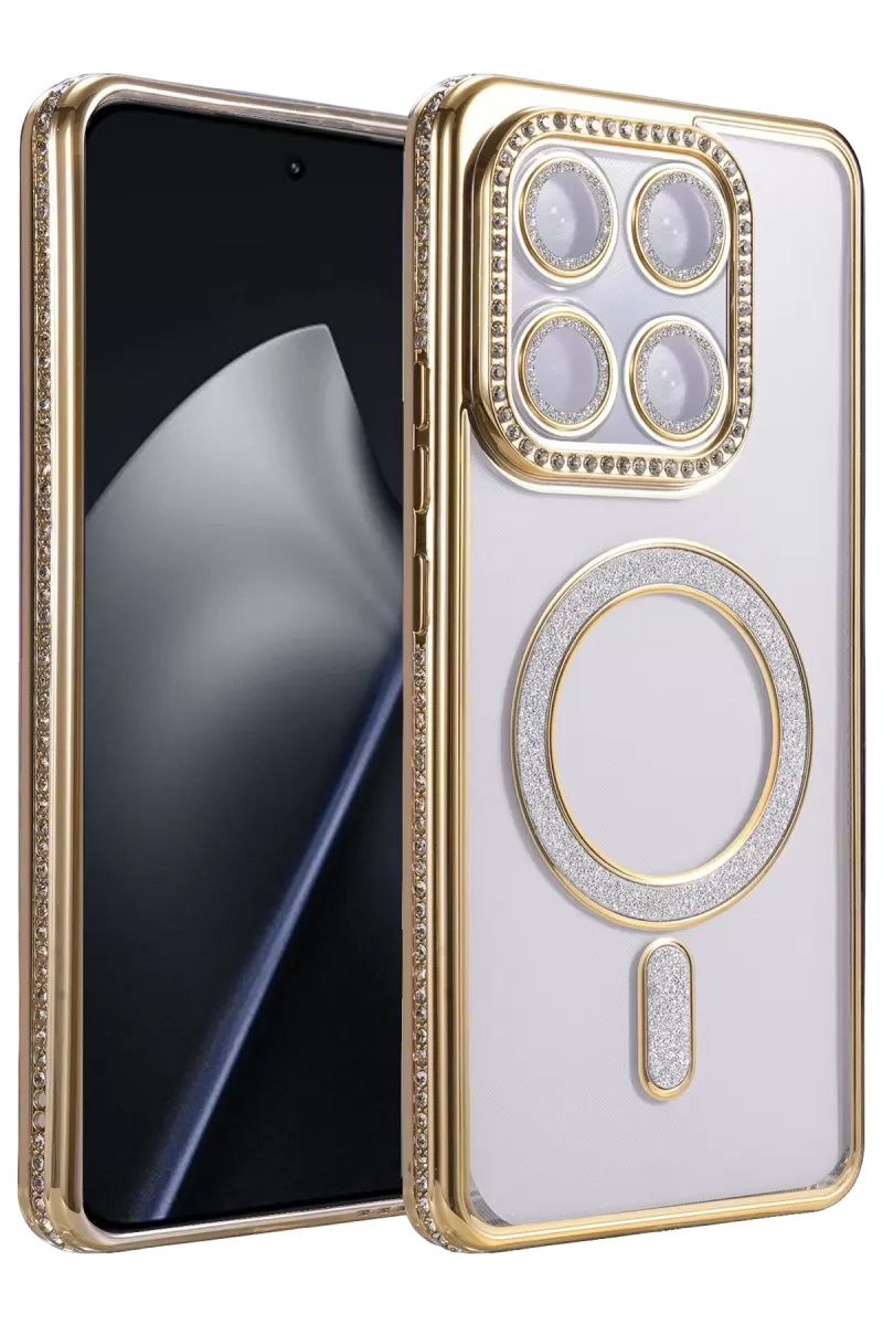 Newface Xiaomi Mi 15T Pro Joke Simli Magneticsafe Kılıf - Gold