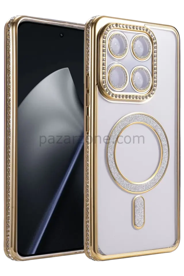 Newface Xiaomi Mi 15T Pro Joke Simli Magneticsafe Kılıf - Gold