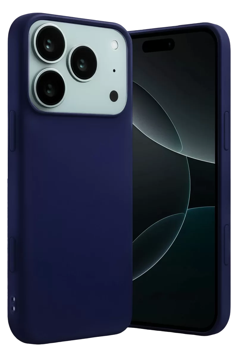 Newface Apple iPhone 17 Pro Nano içi Kadife Silikon - Lacivert