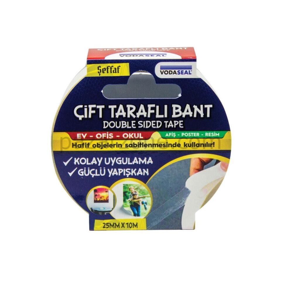 Vodaseal Çift Taraflı Filmik Bant 25 mm 10 Metre